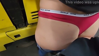 College Student Gets Spanked And Creampied On A Forklift At Work