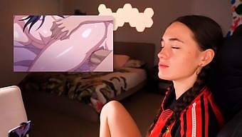 Busty Babe'S Anime Hentai: Petite Brunette'S Solo Performance In High Definition.