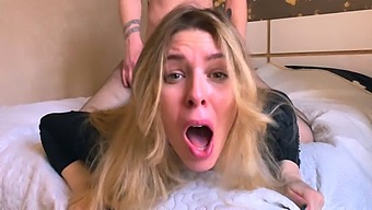 Watch This Video And Get Turned On - Blonde Girl Gives A Blowjob To A Shy Guy In Hd