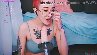 Cute Girl Takes On A Fuck Machine In A Hardcore Video