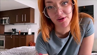 Redhead Step Sister Gives A Blowjob And Squirts On Your Cock In A Steamy Video
