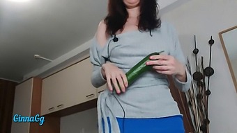 Female Ejaculation And Cunna Fisting With A Cucumber