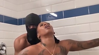 Interracial Shower Sex With Huge Black Cock And Facial