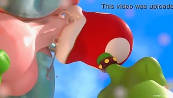 Princess Rosalina Futa Gets A Blowjob From A Horny Slut In This Fetish Hentai.